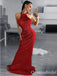 Sexy Red Mermaid Sequin Backless Maxi Long Party Prom Dresses Online,WGP323