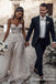 Romantic Sweetheart A-Line White Wedding Dresses with 3D Flower Applique, QB0819