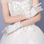 Wedding Gloves, Lace Gloves, Short Gloves, Wedding Gloves With Handmade Flower, TYP0539