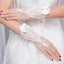 White Short Finger Rhinestone Wedding Gloves, Women Bridal Gloves, TYP0639