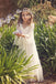 3/4 Sleeve Ivory Lace Flower Girl Dresses Long Cheap Flower Girl Dresses, QB0268