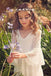 3/4 Sleeve Ivory Lace Flower Girl Dresses Long Cheap Flower Girl Dresses, QB0268