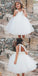 Lovely Ball Gown Halter Backless White Long Cheap Tulle Flower Girl Dresses, QB0094