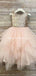 Gold Sequin Flower Girl Dresses Blush Pink Cute Baby Flower Girl Dresses, QB0330