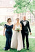 Simple A-Line Round Neck Backless White Tulle Wedding Dresses with Appliques, QB0811