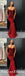 Spaghetti Straps Sexy Red Sequin Long Cheap Mermaid Prom Dresses, QB0554